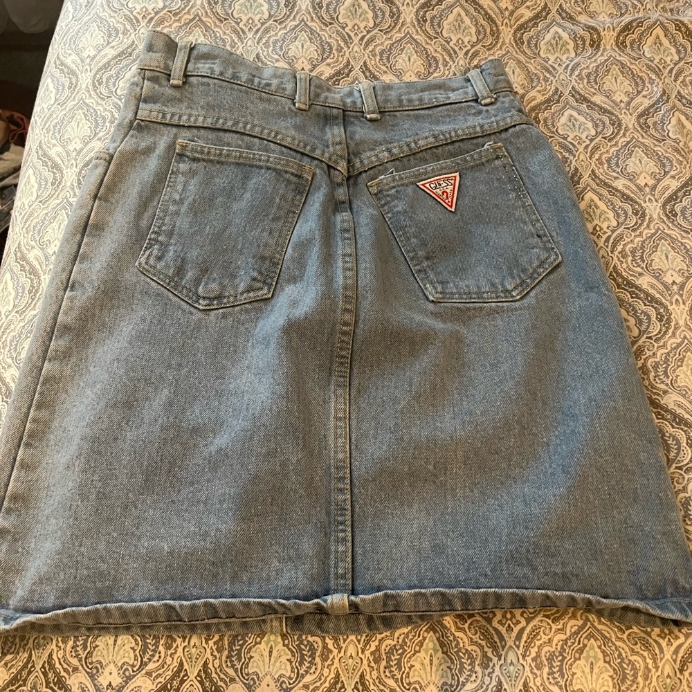 Vintage guess denim skirt waist size 29